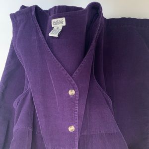 Purple Corduroy Jumper dress